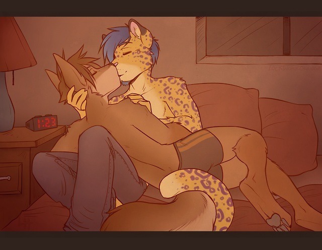 lilfoxxie:  furryunf:  fudge-the-otter:  Lets kiss x3  Wish I had this.   Kisses