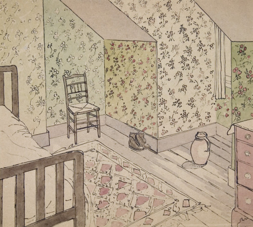 dappledwithshadow: The Attic Room, 1918 William Ratcliffe (British, 1870 - 1955)