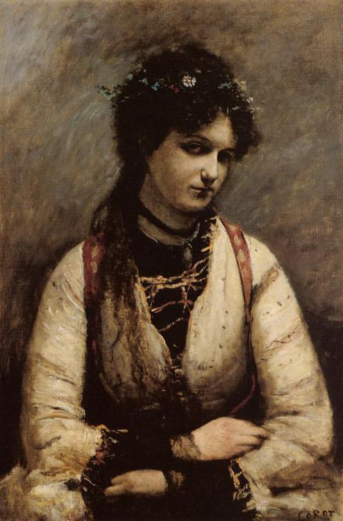 darkersolstice:artist-corot:Mademoiselle de FoudrasMedium: oil,canvas@elucubrare, this reminded me o