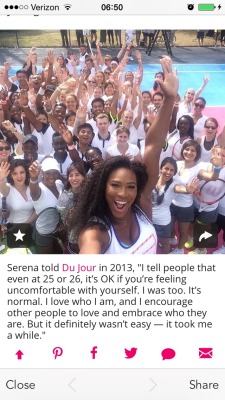 loudmindsofttalk:  derricklogan2:  gladi8rs:  diary-of-a-runbeliever:  Serena Williams is my favourite! And I hope she walks away with this championship!  I suspect she will walk away with it. She deserves it. Big picture Excellence and History count.