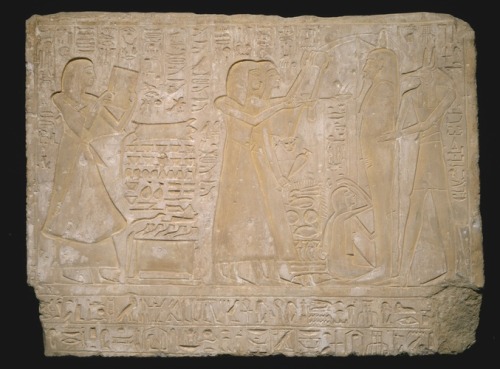 aic-african: Stela (Commemorative Stone) Depicting the Funeral of Ramose, Ancient Egyptian, -1279, A