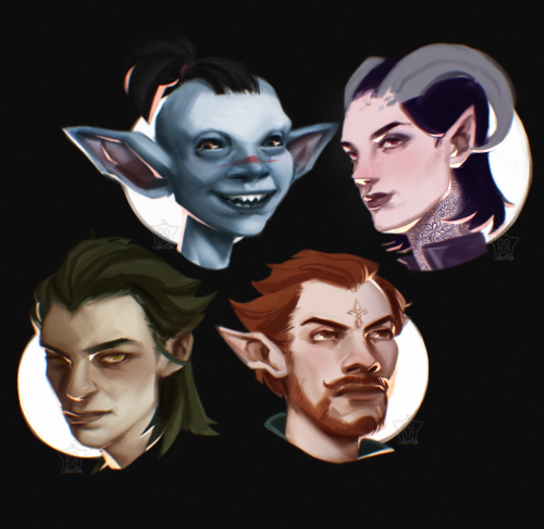 my dnd babies as they are in bg3(except for gobbo, goblins arent playable yet () but i got the gnome