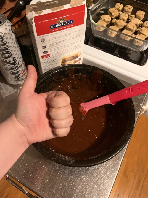 TRIPLE LAYER BROWNIES :333