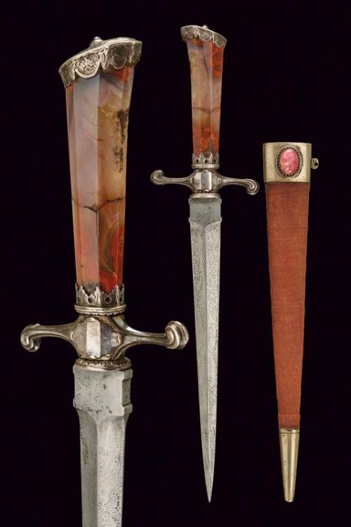 peashooter85:Agate hilted dagger, French, 13th century.from Czerny’s International Auction House