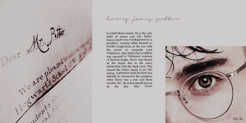 casterlys:@hogwartsonline | favourite characters“This boy will be famous, a legend. I wouldn’t be su