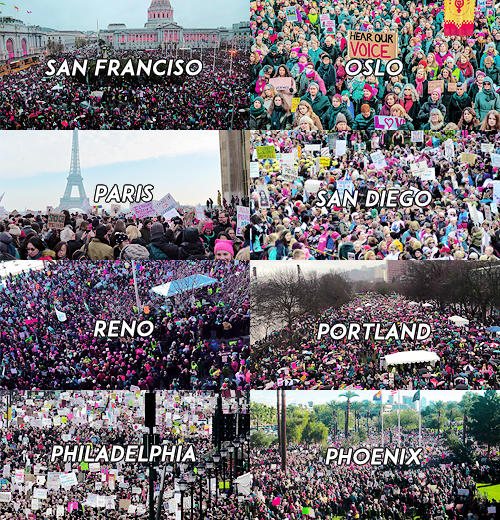 wesleygasm:   “Freeing yourself was one thing, claiming ownership of that freed self was another.” (Toni Morrison)   Women’s March (1- 21-2017) || Global Movement  