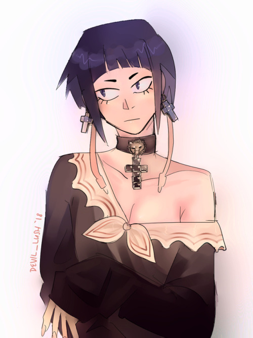 Saw this in the Gucci Resort collection and had to draw Jirou in it. (twitter mirror)