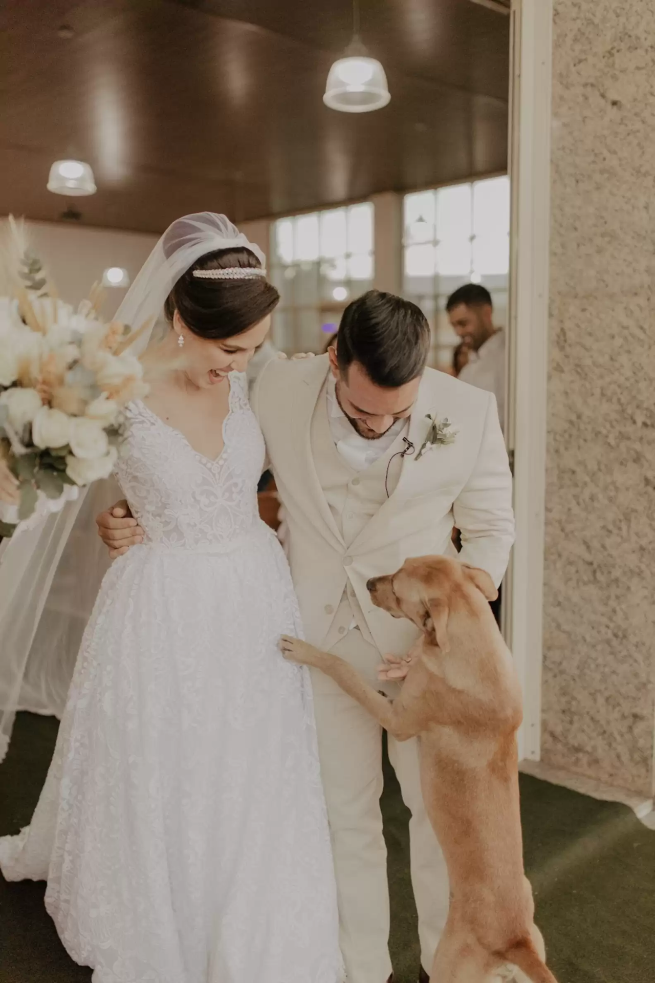 Stray Dog Crashes Couple’s Wedding — And Becomes A Part Of Their Family