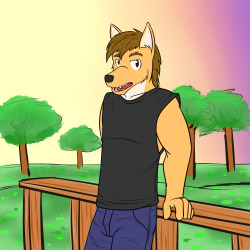 It’s a stark contrast, the summer sunset was colorful and vibrant, but Mond was not his usual carefree demeanor.  It put you at unease, as he leaned against the fence railing, looking at you with scrutiny and disdain.  Did you do something to offend