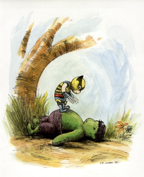 thecomicartblog:  Lil’ Hulk Adventures! Adorable Hulk watercolours by Charles Paul Wilson III