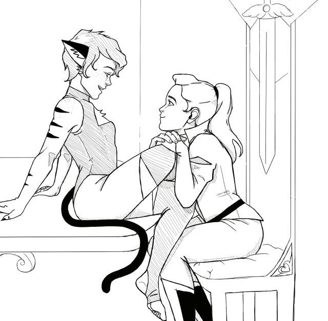 Catra is her GIRLFRIEND she can’t focus on anything else rn ok