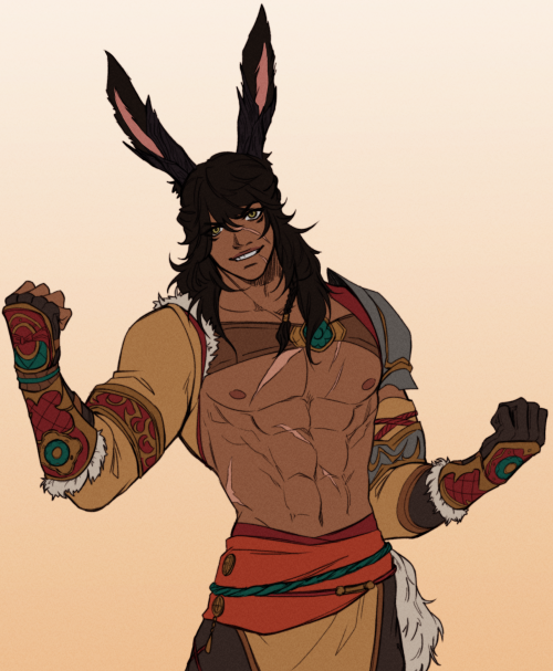 i did some job adjecent gear stuff for my bunny/au ra WoL and didn’t post it here yet :)c his 