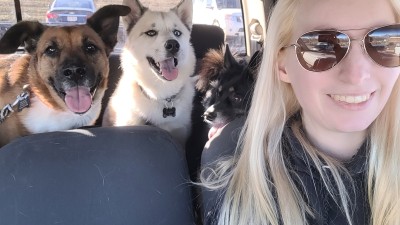 katiiie-lynn:What an absolutely beautiful and sunny 50 degree day! 🥰🌞 We took all 5 pups to the dog park today and they had a blast 💖(Yes we took 2 separate vehicles in order to get all 5 dogs to the park 😅)@mossyoakmaster  It was a great