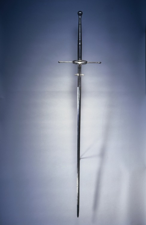 Two-Handed Sword, 1550-1600, Cleveland Museum of Art: Medieval ArtThe two-handed sword, originally a