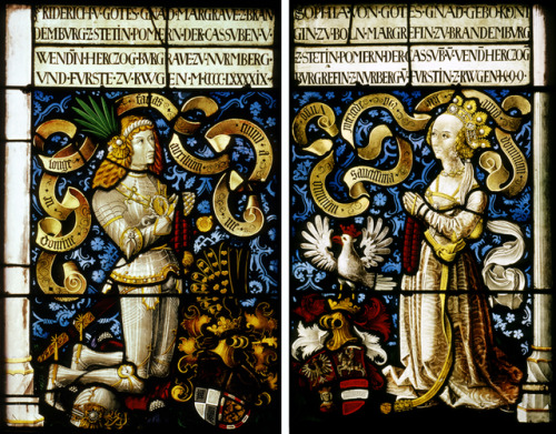 Friedrich, Margrave of Brandenburg-Ansbach and his consort Sophia Jagiellon by Hans Kamberger, c. 15