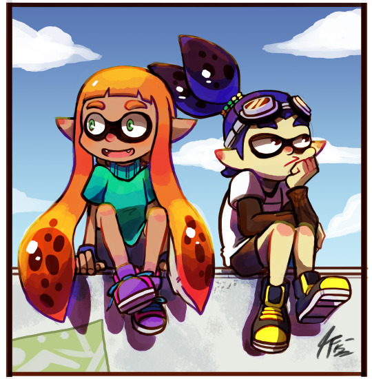 searching-for-bananaflies:  I like to think this is what inkling couples like to