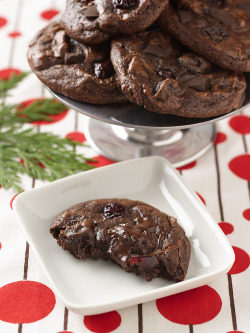 foodffs:  Chocolate Cherry Drop Cookies Really nice recipes. Every hour.