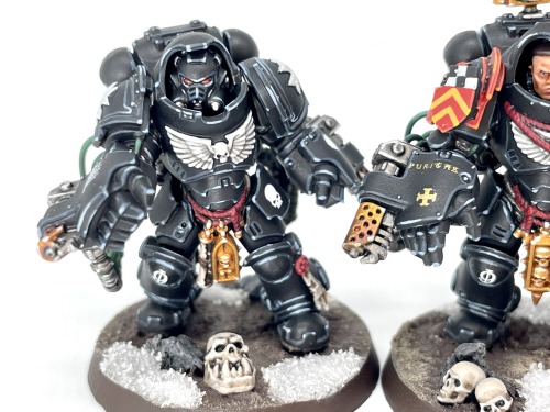 Flamestorm Aggressors for my Black Templars! Looking forward to fleshing these bois out to 6 men so 