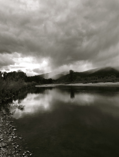 . 4:23pm . Bitterroot River, Montana .