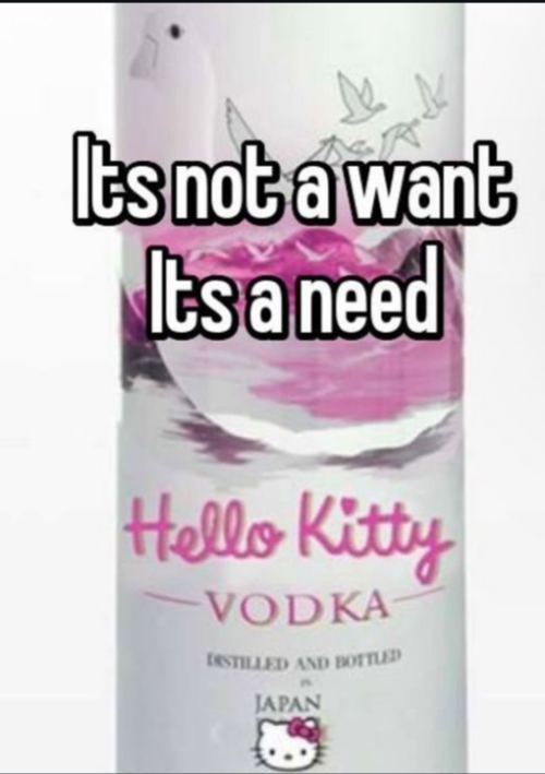 Need The Hello Kitty Vodka