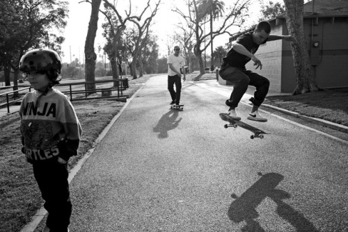 Mason Silva, frontside kickflip. 