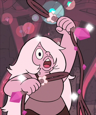  lettucedawg replied to your post: anonymous said:a bunch of people …  When did amethyst summon more than one whip?  “Together Breakfast” 