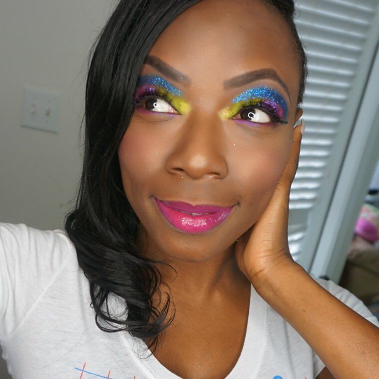 I just did this cool 1980&rsquo;s inspired Halloween look on my girl @jacqui_so_fit