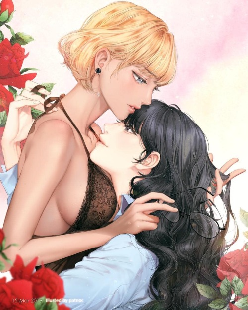 #ArtOriginal     Author/Artist: patnoc    ❤❤ #amyscans #art #shoujoai #yuri #yurianime #yurianimes #