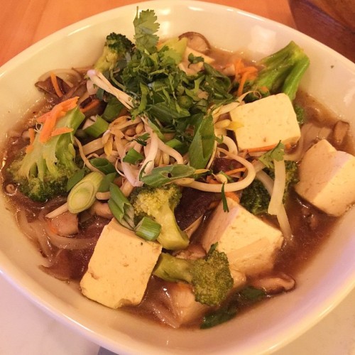 Tofu and shiitake #hotpot YUM!! #greatsage #greatsagevegan #vegan #delicious