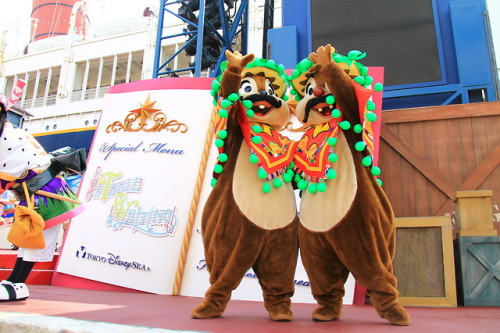 Chip and Dale on A Table is Waiting