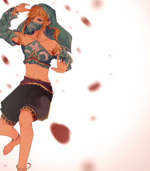 tsuyonpu:  I hope y’all saw that picture of Link rocking that Gerudo outfit.