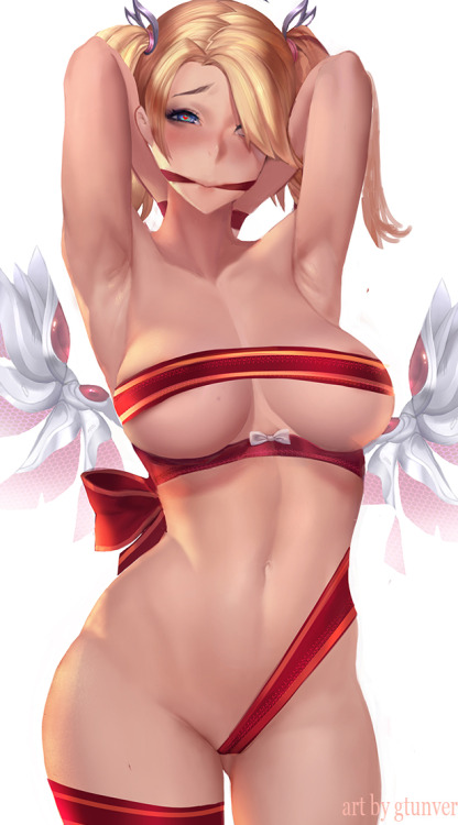 gtunver: pink_mercy as a gift ^^ I am having a good time on draw her armpit! www.patreon.com