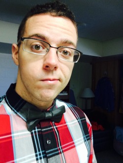 meshedupbear:  My first bow tie, I really like it. His name is Jerry. 