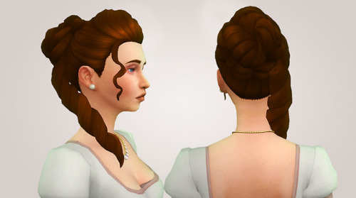 TS4: Josephine UpdoA hairstyle that is usable for many different style/age periods!info:new mesh by 