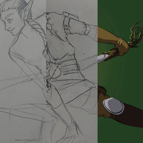 #Talroth Day CONTINUES with a #WIP progress! Check out his art going from concept sketch to completi