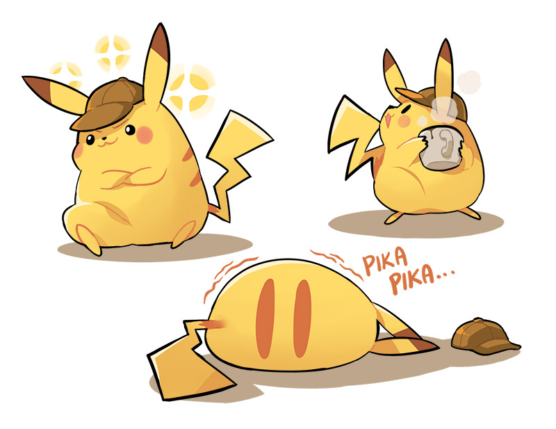 gomigomipomi:  Detective Pikachubs