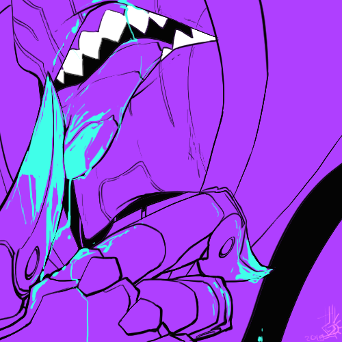 thezombiedogz:  I just really- *clenches fist* REALLY LOVE robots with teeth…,. Bonus: 