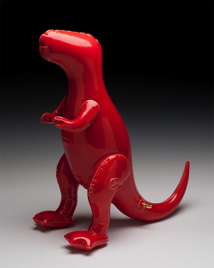 f-l-e-u-r-d-e-l-y-s:  Ceramic Sculptures Look Like Inflatable Toys by Brett Kern