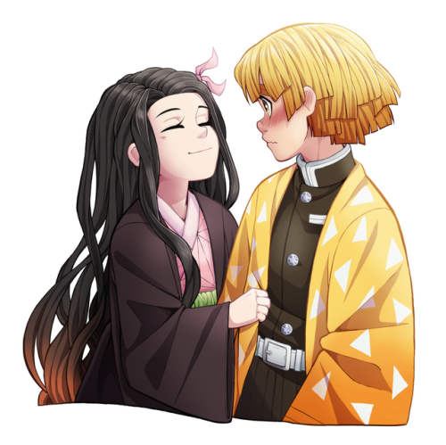 cheerkitty1410: I made some demon slayer sketches and decided to finish these two 
