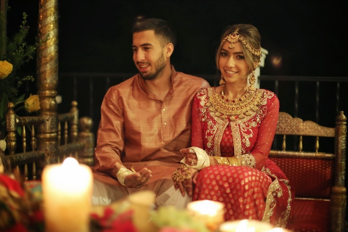 maadamoiselle:  So here’s my sister Doniya on her henna night. She’s wearing