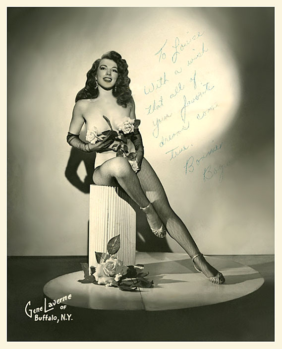              Bonnie Boyia   Vintage promo photo personalized to the mother of Burlesque