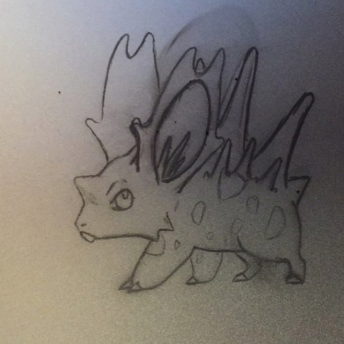 Looked Theough My Old Photos And Found This Nidoran I Drew Years Ago. I Love Nidoran, I Think It Might