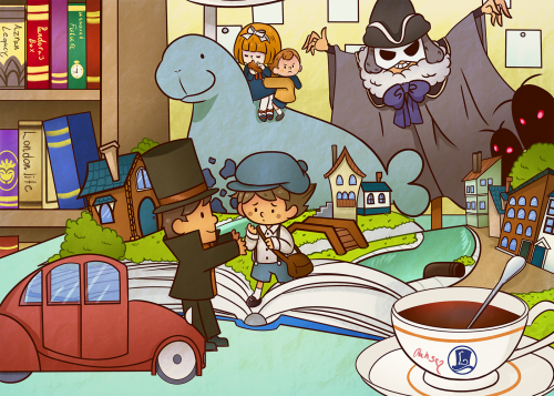  Happy anniversary Layton! My favorite game has always been Spectre’s Call and it was so hard 