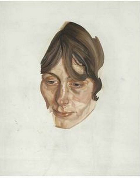 Girl&rsquo;s Head, 1974, Lucian FreudMedium: oil,canvas