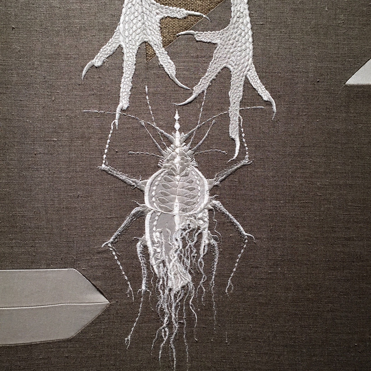 letmypeopleshow:  Angelo Filomeno’s Embroidered Paintings Conjure an Undersea Kingdom