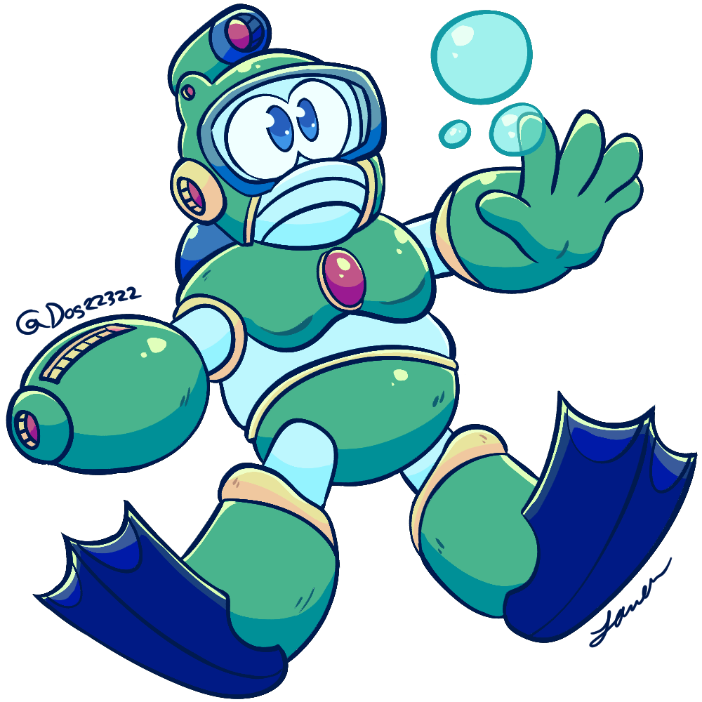Creating To Inspire Creativity — My Part In The Mega Man 30 Collab ! A  Bubbly Boy,...