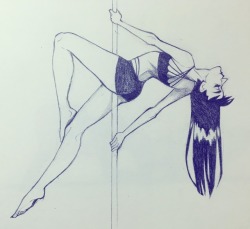 super-chi-art:  Here’s another pole doodle!