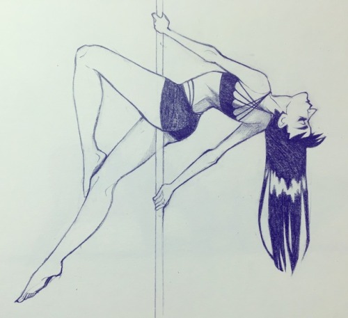 super-chi-art: Here’s another pole doodle!