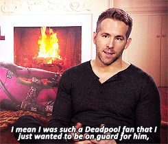 ryanreynoldssource:  I: You are also getting credit for being an executive producer of Deadpool, was it only just to get a bigger paycheck or was it more from the talent side, and just to have more control? R: [laughs] No, I’m not paid any extra to
