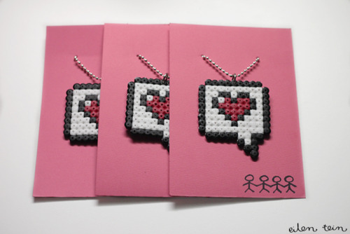 DIY Perler Beads Jewelry. These were supposed to be posted on my kids crafts blog, but Tumblr photo 